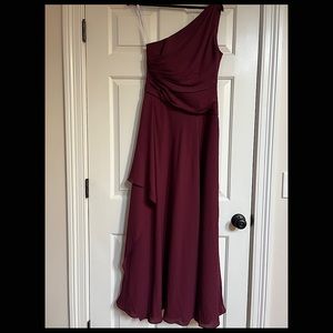 Wine Bridesmaid Dress